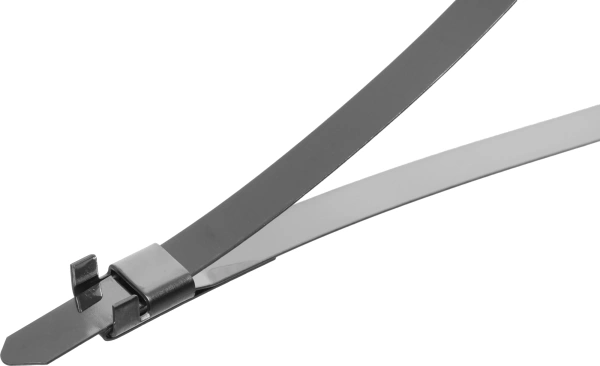 Стяжка металлическая Hyperline FVC-370 370x6мм (упак:100шт) сталь AISI 410L универсальный натуральный