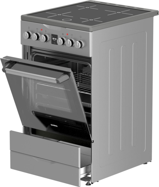 Плита Электрическая Darina PLS ECI 241 616 1S серебристый/черный стеклокерамика (без крышки)