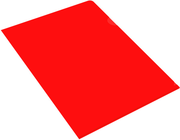 Папка-уголок Бюрократ -E310N/1RED непрозрачный A4 пластик 0.18мм красный