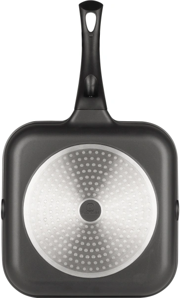 Сковорода-гриль Rondell Schwarz RDA-1683 квадратная 28см покрытие: Xylan Plus ручка несъемная (без крышки) черный