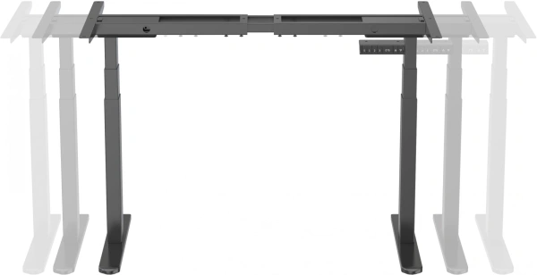 Подстолье Cactus CS-EDLF-BK черный каркас черный 120x71x60см