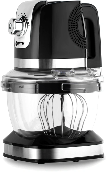 Кухонная машина Vitek VT-1434 планетар.вращ. 1000Вт черный
