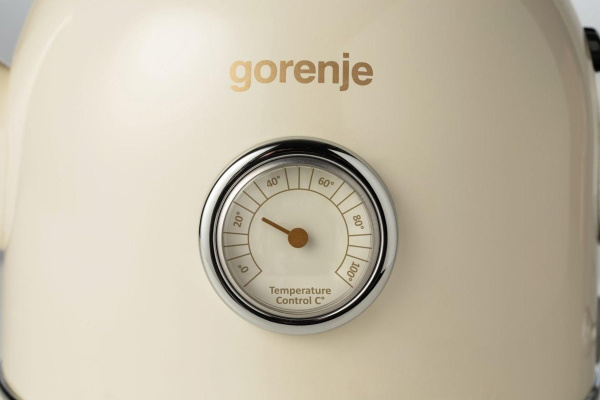 Чайник электрический Gorenje K17CLINGOR 1.7л. 2000Вт бежевый (корпус: металл)