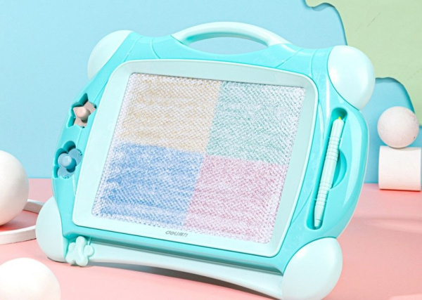 Доска для рисования Deli 50302BLUE магнитные прямоугольная 32.5х25.4мм синий