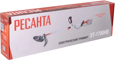 Триммер электрический Ресанта ЭТ-1700НВ 1700Вт разбор.штан. реж.эл.:леска/нож