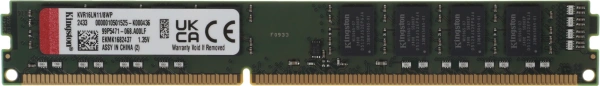 Память DDR3L 8Gb 1600MHz Kingston KVR16LN11/8WP VALUERAM RTL PC3-12800 CL11 DIMM 240-pin 1.35В dual rank Ret