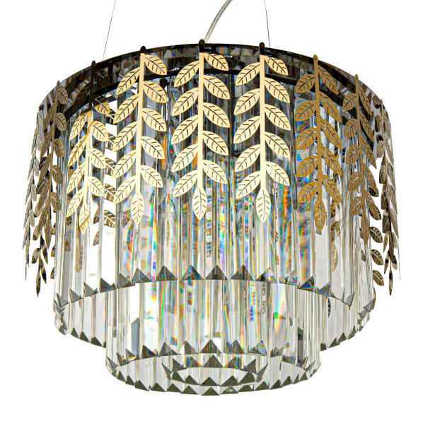 Люстра Hiper Angers H153-2 подвес. хром/золотистый