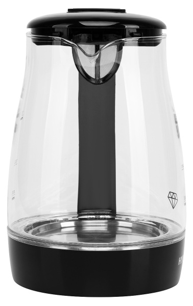 Чайник электрический Hyundai HYK-G2011 1.7л. 2200Вт черный (корпус: стекло)