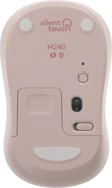 Мышь Logitech M240 Silent розовый оптическая 4000dpi silent беспров. BT для ноутбука 2but (910-007121)