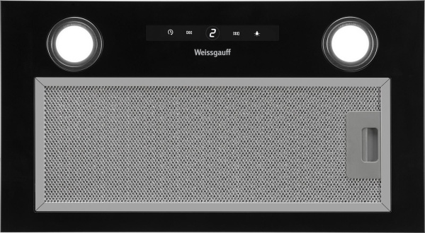 Вытяжка встраиваемая Weissgauff BOX 1200 BL черный управление: сенсорное (1 мотор)