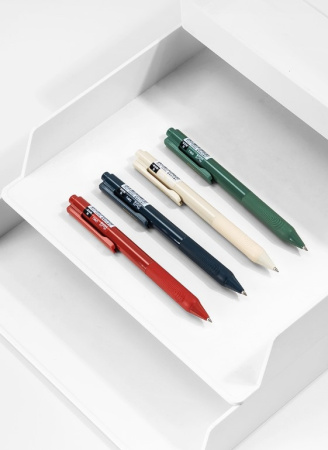 Набор ручек гелев. Deli Nusign (NS646-P) авт. корп.ассорти чернила черн. кор.карт. (12шт) линия 0.5м