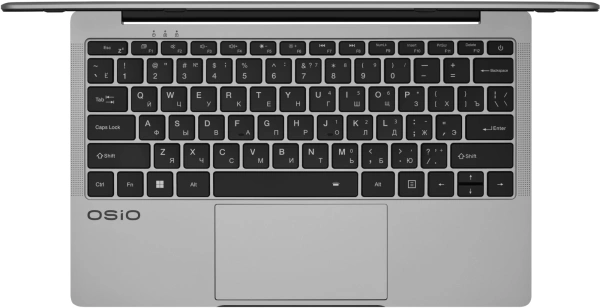 Ноутбук Osio FocusLine F140i-005 Core i3 1215U 8Gb SSD512Gb Intel UHD Graphics 14" IPS FHD (1920x1080) Windows 11 Home grey WiFi BT Cam 6000mAh
