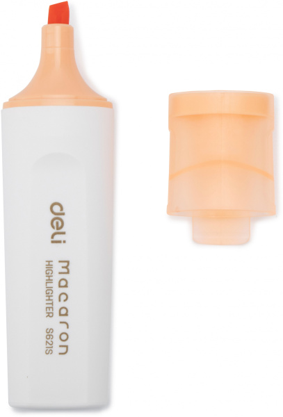 Набор текстовыделителей Deli ES621SORANGE-P Macaron скошенный пиш. наконечник 1-5мм оранжевый (10шт.