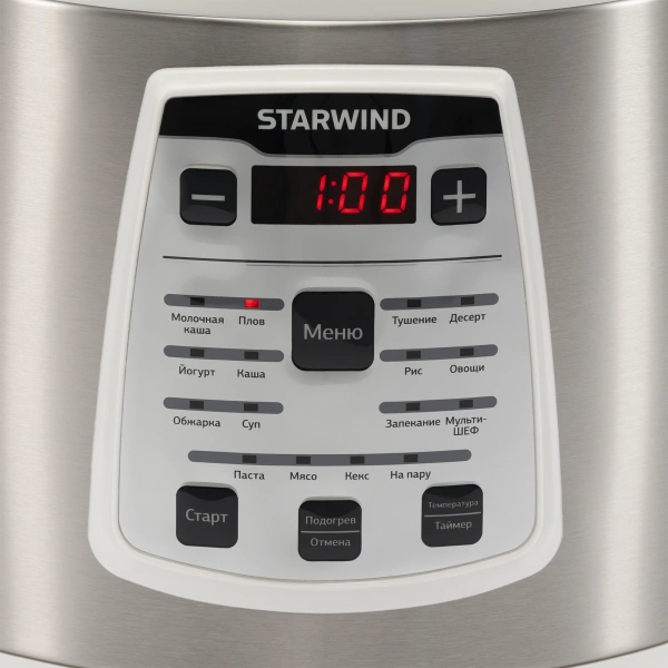 Мультиварка Starwind SMC4200 5л 900Вт белый/серебристый