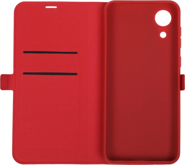 Чехол (флип-кейс) BoraSCO для Samsung Galaxy A03 Core красный (40948)