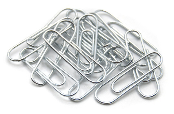 Скрепки Silwerhof 491028 металл оцинкованные 25мм (упак.:100шт) картонная коробка