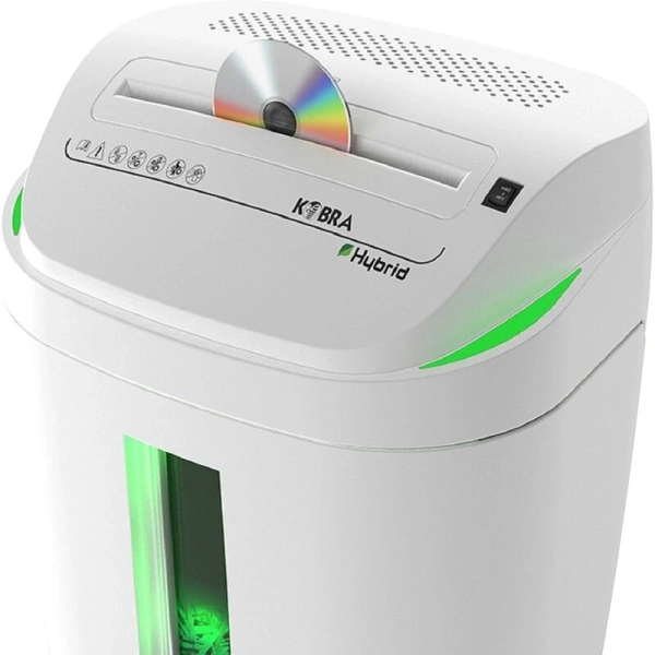 Шредер Kobra S6-Hybrid E/S серый (секр.Р-2)/ленты/26лист./40лтр./скрепки/скобы/пл.карты/CD