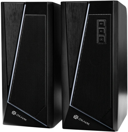 Колонки Оклик OK-125 2.0 черный 12Вт