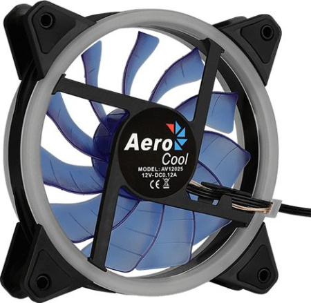 Вентилятор Aerocool Rev Blue 120x120mm 3-pin 15dB 153gr LED Ret