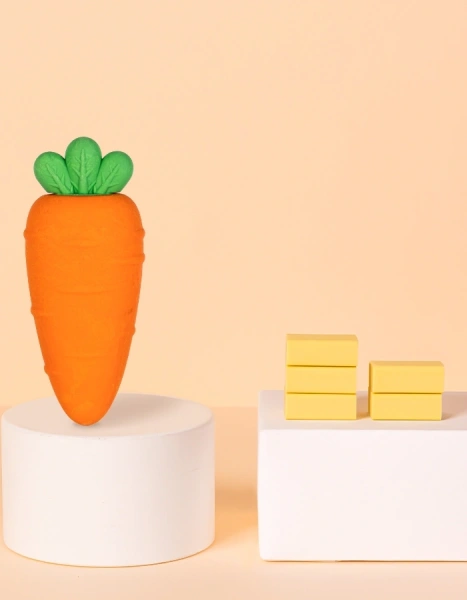 Ластик Deli VP414wat VP414PINK арбуз 54x23x16мм ТПР розовый блистер с европодвесом