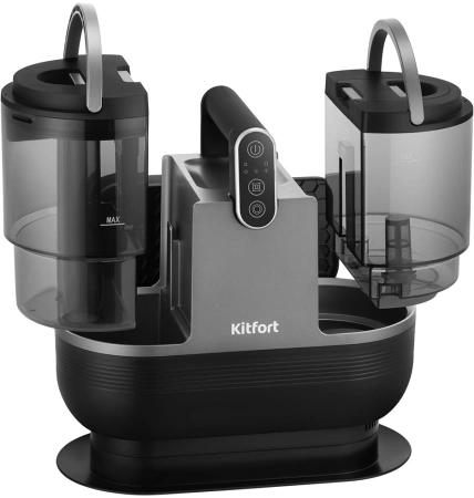 Пылесос паровой Kitfort КТ-5323 1700Вт черный/серый