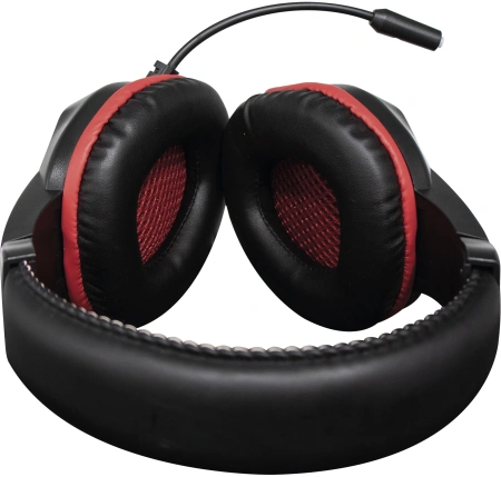 Наушники с микрофоном Оклик HS-L335G черный 2.2м мониторные USB оголовье (1972582)