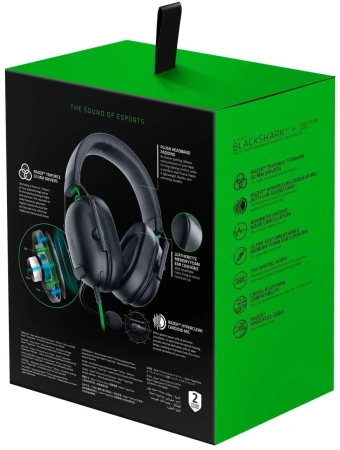 Наушники с микрофоном Razer BlackShark V2 X черный 1.3м мониторные оголовье (RZ04-03240100-R3M1)