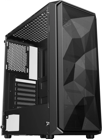 Корпус Оклик OCC-MD303 черный без БП ATX 6x120mm 2xUSB2.0 1xUSB3.0 audio bott PSU