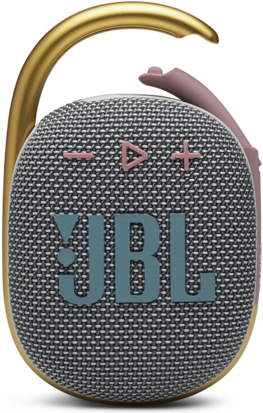 Колонка порт. JBL Clip 4 серый 5W 1.0 BT 15м 500mAh (JBLCLIP4GRY)