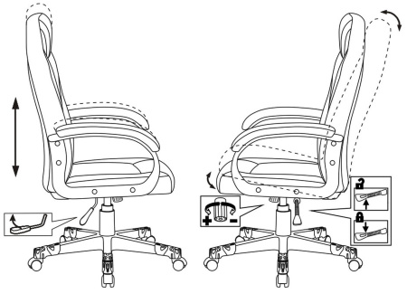 Кресло игровое Zombie GAME 17 черный/серый текстиль/эко.кожа крестов. пластик