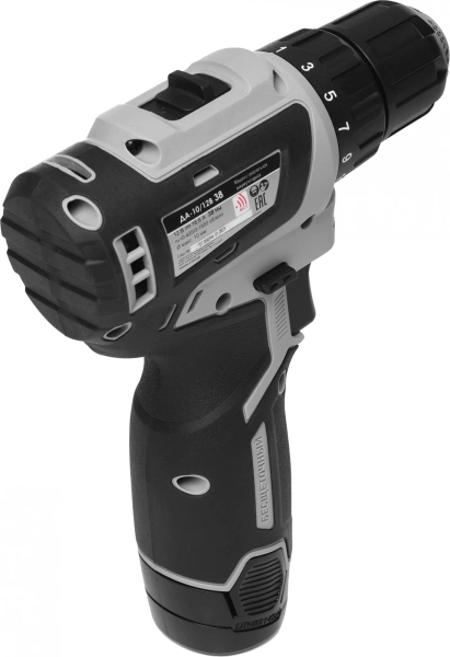 Дрель-шуруповерт Интерскол ДА-10/12В 38 аккум. патрон:быстрозажимной (кейс в комплекте) (757.2.2.45)