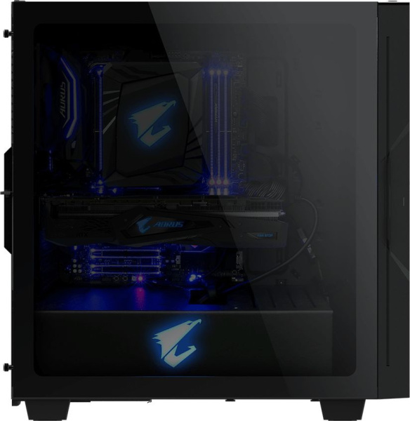 Корпус Gigabyte AORUS С300 GB-AC300G черный без БП ATX 4x120mm 4x140mm 2xUSB3.0 audio bott PSU