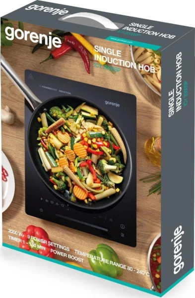 Плита Индукционная Gorenje ICY2000SP черный стеклокерамика (настольная) (896878)