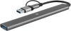 Разветвитель USB-C+ USB-A Digma DHUB-7USB-AC-3.0 7порт. черный