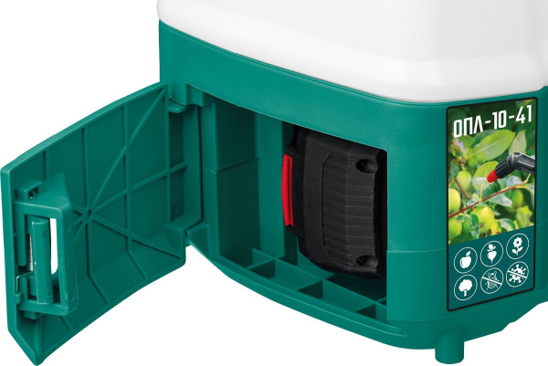 Опрыскиватель Зубр Мастер ОПЛ-10-41 аккум. ранц. 10л зеленый/серый