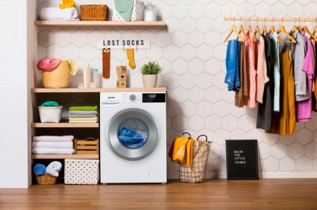 Стиральная машина Gorenje W2NHPI72SCS класс: A загр.фронтальная макс.:7кг белый инвертер
