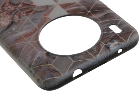 Чехол (клип-кейс) Gresso для Honor 50 Lite Meridian золотистый/синий (GR17AAAE8878)