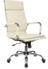 Кресло руководителя Бюрократ Ch-993 слоновая кость эко.кожа крестов. металл хром