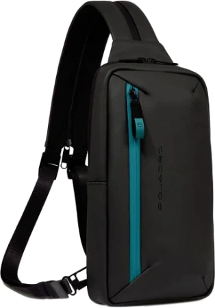 Рюкзак слинг мужской Piquadro Corner 2.0 CA6466C2OW/N черный кожа