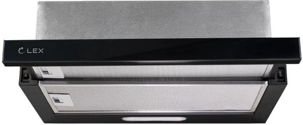 Вытяжка встраиваемая Lex HONVER G 500 черный управление: кнопочное (1 мотор)