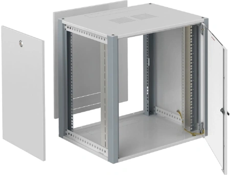 Шкаф коммутационный Sysmatrix (WP 6412.710) настенный 12U 600x450мм пер.дв.стекл 2 бок.пан. 60кг серый 300мм 20кг 585мм IP20 металл