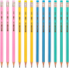 Карандаш ч/г Deli EC011-HB Comiko HB шестигран. липа кор.европод. (12шт) ластик