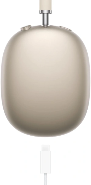 Гарнитура накладные Apple AirPods Max A3184 сияющ.зв. беспроводные bluetooth оголовье (MWW53AM/A)