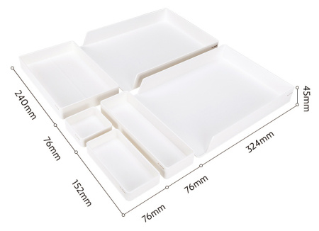 Органайзер настольный Deli ENS001WHITE Nusign белый пластик