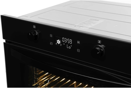 Духовой шкаф Электрический Hyundai HEO 6646 BG черное стекло