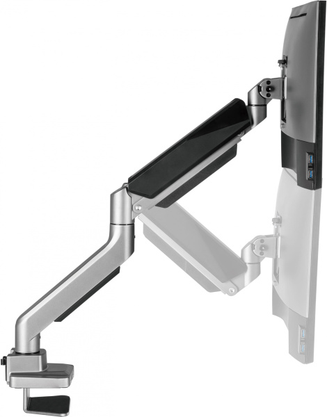 Кронштейн для мониторов Ultramounts UM717 серебристый 17"-49" макс.18кг крепление к столешнице повор