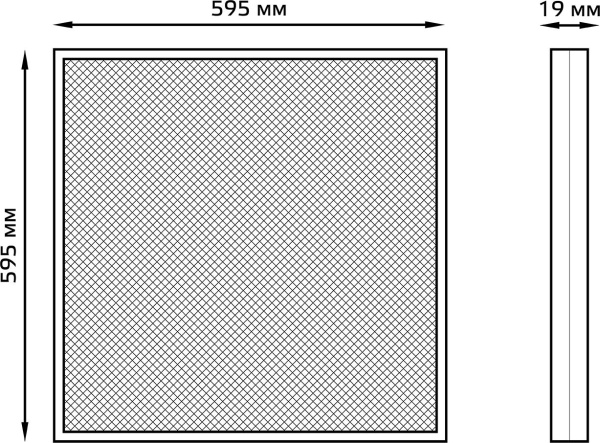 Светильник Gauss 842123245 48Вт 4000K белый
