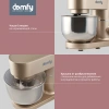 Миксер планетарный Domfy DSC-KM301 1200Вт золотистый