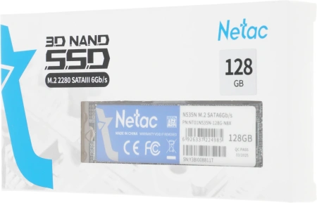 Накопитель SSD Netac SATA III 128Gb NT01N535N-128G-N8X N535N M.2 2280