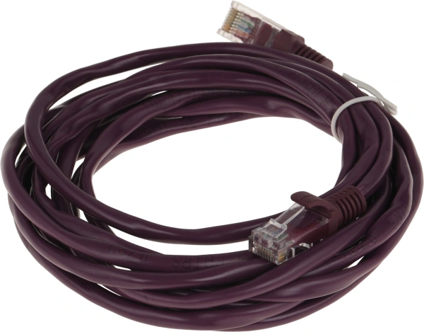 Патч-корд PP12-3M/V 1000G UTP 4 пары cat5E CCA molded 3м фиолетовый RJ-45 (m)-RJ-45 (m)
